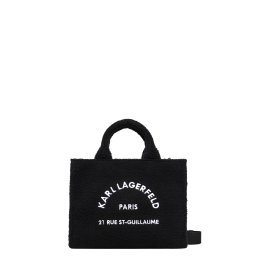 KARL LAGERFELD Geantă K/Rsg Md Square Tote Shearling A4W50013 999 black
