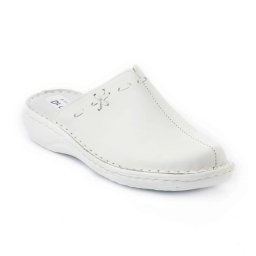 Saboti piele naturala 7200 alb