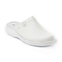 Saboti piele naturala 7200 alb