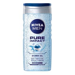 Nivea Gel de dus, Barbati, 250 ml, Pure Impact