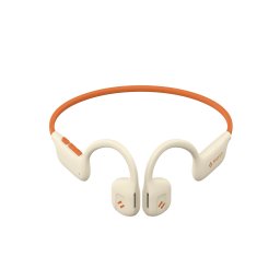 Casti bluetooth HAVIT E510BT Freego1 Air, Open-ear, cu sistem de transmitere a sunetului prin aer, Bej