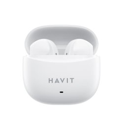 Casti HAVIT TW941, Bluetooth 5.3, TWS, Open-Ear, Control tactil, Alb