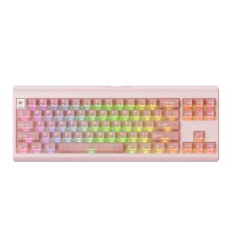 Tastatura mecanica gaming HAVIT KB896L x VKS, USB-C, 350mA, Cablu 1.2m, 5V, Iluminare RGB, 360 x 132 x 40 mm , Roz