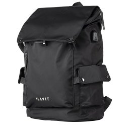 Rucsac Laptop HAVIT H0033, Impermeabil, Rezistent la socuri, Port USB, 300x160x450 mm, Negru