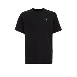 WE Fashion Tricou negru / alb