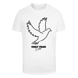 Mister Tee Tricou 'Only Fear God' negru / alb