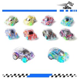 Jucarie10 Mini Masina cu Doua Straturi, Plastic, Multicolor, 4,5 cm x 3,2 cm x 2,2 cm