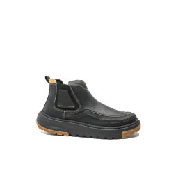 Ghete bărbați Otter butucănoase, negre, din piele naturală OTR70002-42 EU