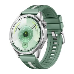 HUAWEI WATCH GT 6 46mm Steel Stainless Steel Case, Curea Green Woven