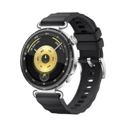 HUAWEI WATCH GT 6 41mm Black Stainless Steel Case, Curea Black Fluoroelastomer