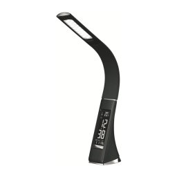 Lampă de birou LED reglabilă cu afișaj, 7W/5V, negru
