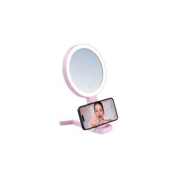 Immax 09102L - Oglindă cosmetică dimabilă LED CCT SWEET, 3W/5V, roz