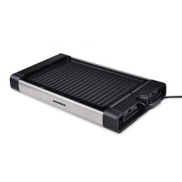 RESIGILAT – GRILL ELECTRIC HEINNER HEG-F1800, Putere 1800W, Placa detasabila cu invelis anti-adeziv, Negru/Inox