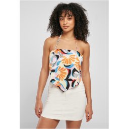 Ladies Cropped AOP Satin Triangle Top magicmangoabstract