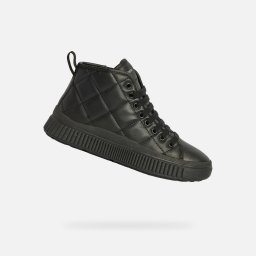 Black Girls Ankle Boots Geox Laquinny Girl - Girls
