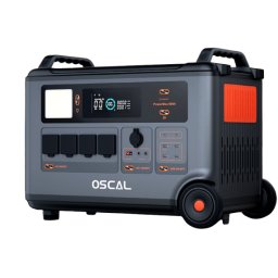 Statie de energie portabila OSCAL PowerMax 6000, 6000W (7200W varf), baterie LiFePO4 de 3600Wh, incarcare rapida in 1.96h, 14 porturi, USB-C 100W, control inteligent la distanta, functionalitate UPS