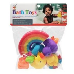 Set de rațe de baie colorate - 6 bucăți, diverse modele