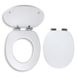 Capac WC soft-close din MDF, alb