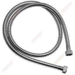 Furtun flexibil dus, metalic 200 cm, crom