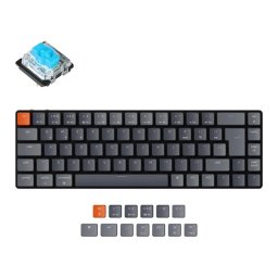 KEYCHRON K7 RGB Wireless Gateron Low Profile Blue UK engleză negru