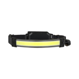 Lanternă frontală LED reîncărcabilă, 2x LED, 5V, 180 lm, acumulator 900 mAh, neagră