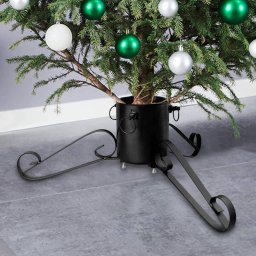 Suport brad de Craciun, negru, 58x58x21 cm GartenMobel Dekor