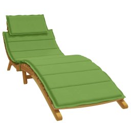 Perna de sezlong, melanj verde, 186x58x4 cm textil GartenMobel Dekor