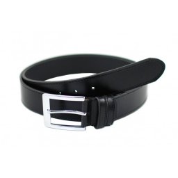 Curea casual, eleganta barbati din piele naturala neagra CC400N3