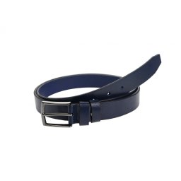 Curea barbati eleganta, mata, bleumarin, din piele naturala 3cm CLK432BLM
