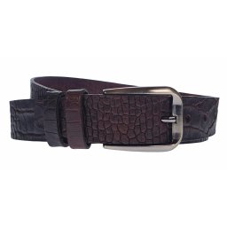 Curea barbati, casual, eleganta, din piele naturala, Maro - CK37MCR