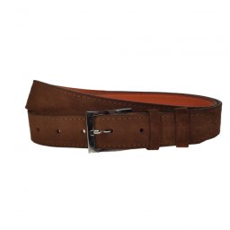 Curea barbati, casual-eleganta, din piele naturala intoarsa, latime 3.5 cm, maro inchis - CL005