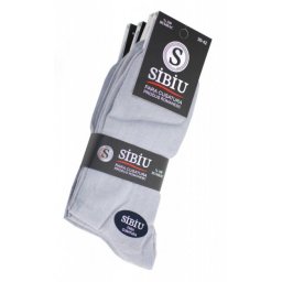 Sosete barbati, set 5 perechi din bumbac, gri, fara cusatura - Sibiu Romania GRI21