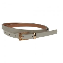 Curea dama, casual-eleganta, din piele ecologica, latime 1.3 cm, alb - CKD010