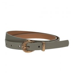 Curea dama, casual-eleganta, din piele ecologica, latime 1.8 cm, Gri - CKD025