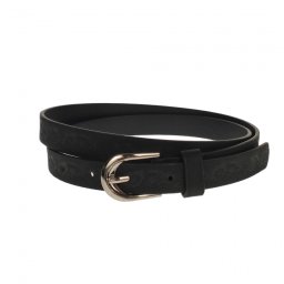 Curea dama, casual-eleganta, din piele ecologica, latime 1.8 cm, negru - CKD032