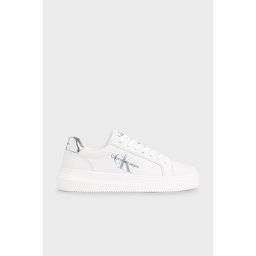 White women's leather sneakers Calvin Klein Jeans