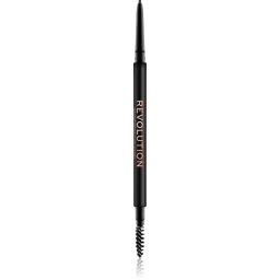 Revolution Precise Brow Pencil creion sprâncene precise cu pensula culoare Dark Brown 0.05 g