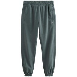 self. Pantaloni verde pin / alb