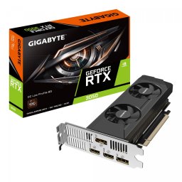 GIGABYTE GeForce RTX 3050 OC Low Profile 6G NVIDIA 6 Giga Bites GDDR6