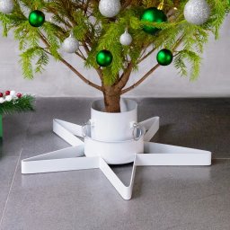 Suport brad de Craciun, alb, 47x47x13,5 cm GartenMobel Dekor