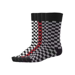 Check Socks 5-Pack blk/h.gray/wht
