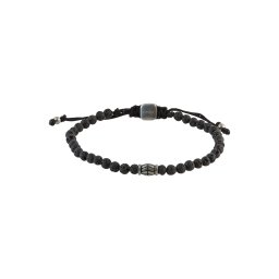FOSSIL Brățară negru / argintiu
