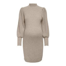 Only Maternity Rochie tricotat 'OLMKATIA' bej
