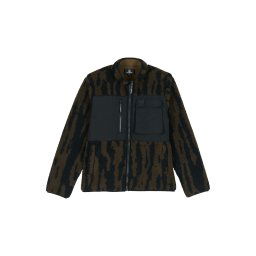 Volcom Jachetă fleece 'STORM STONE' verde închis / negru