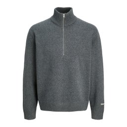 JACK & JONES Pulover 'JORNorrebro' gri închis