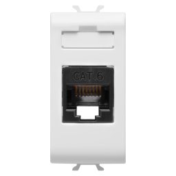 Priza UTP CAT 6E 1M Gewiss Chorus alb GW10423
