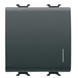 Intrerupator revenire cu led 2M Gewiss Chorus negru GW12172
