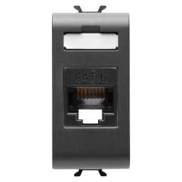 Priza UTP CAT 6E 1M Gewiss Chorus negru GW12423