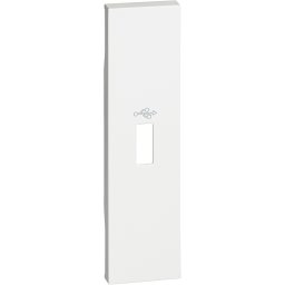 Placa priza conector USB 1M Living Now Bticino alb KW10P