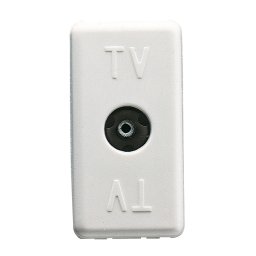 Priza TV de capat 1M Gewiss System alb GW20228